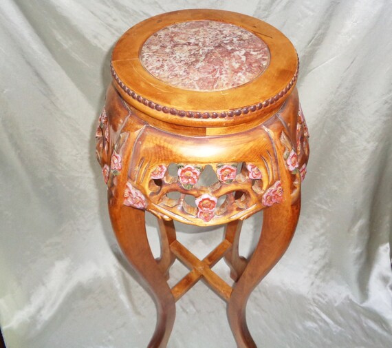Marble top 2024 plant stand pedestal