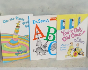 Dr. Seuss-boekenset: je bent maar één keer oud, ABC, Oh The Places You'll Go