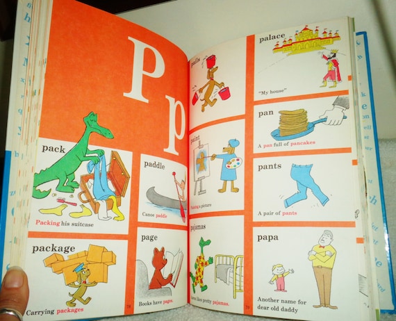 Dr Seuss the Cat in the Hat Beginner Dictionary 1964