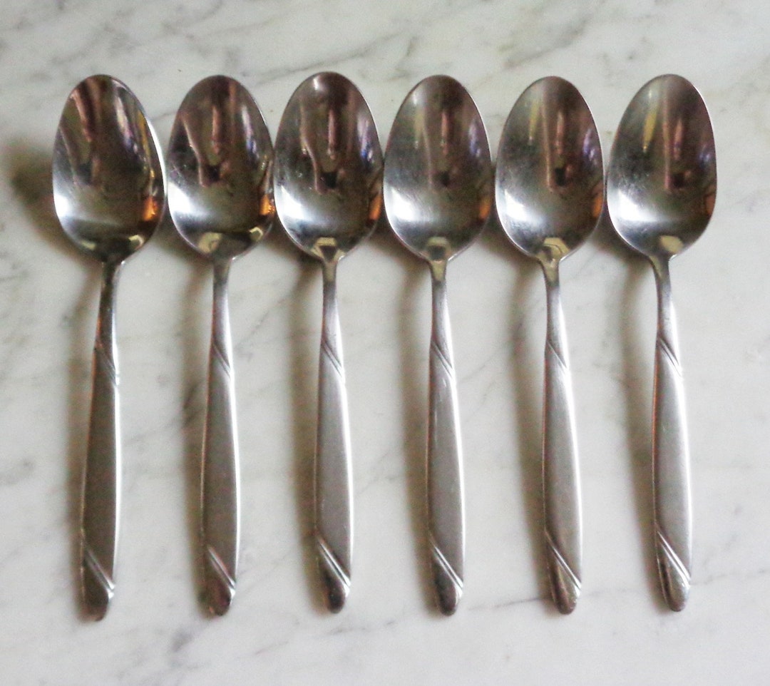 Oneida Satinique Teaspoons 12-Pack – 18/8 Stainless Steel, Satin Finish, Free Shipping US