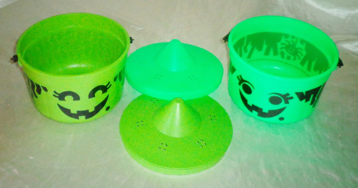 Rare 1986 Lot of McDonalds Halloween Candy Buckets With their Etsy