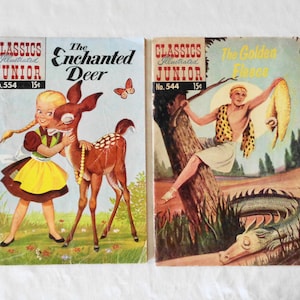 Classics Illustrated Junior #544 The Golden Fleece & #554 The Enchanted Deer