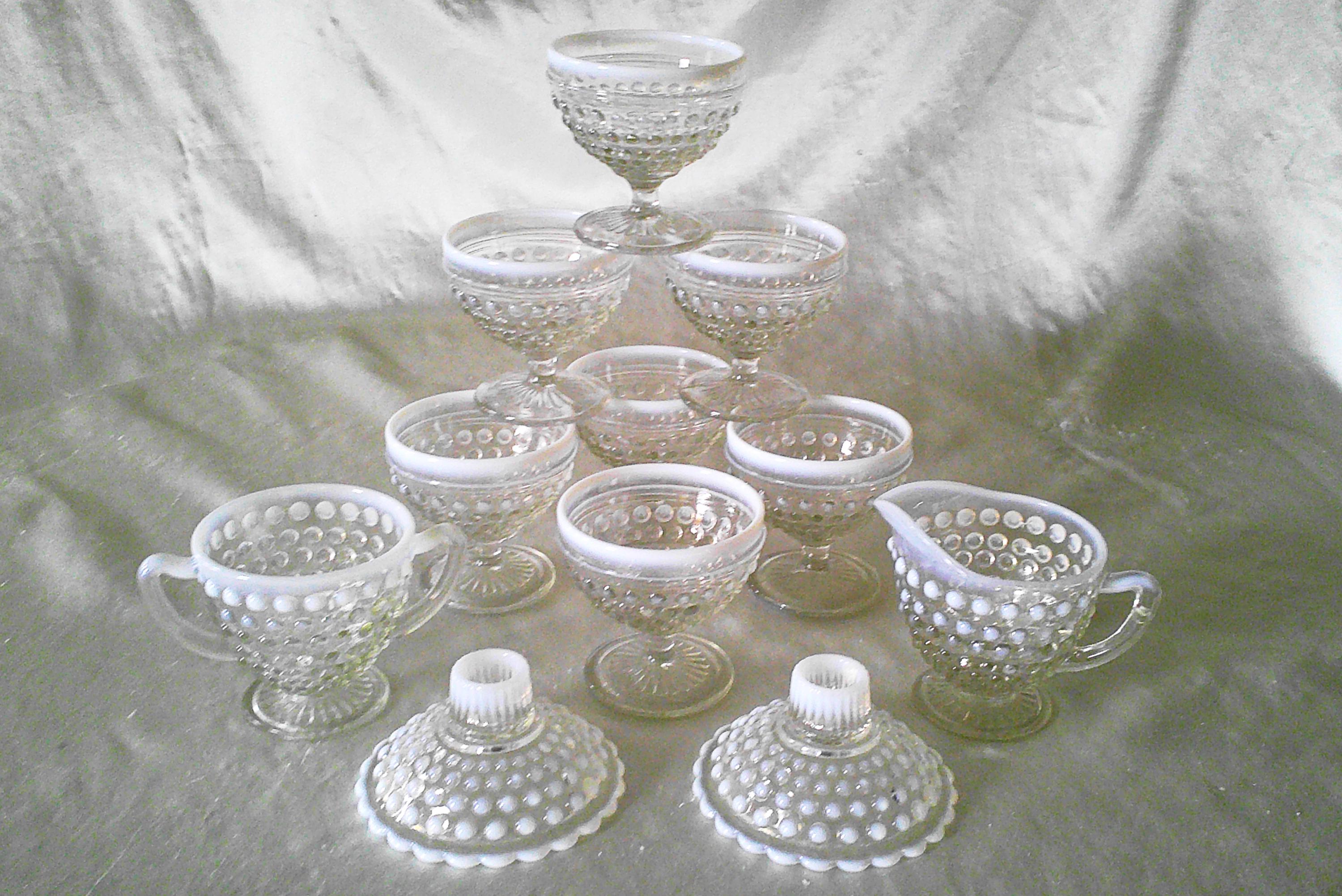 OSTYLE plé verre Platinumaqua Cream Opaline Water Glasses - Etsy
