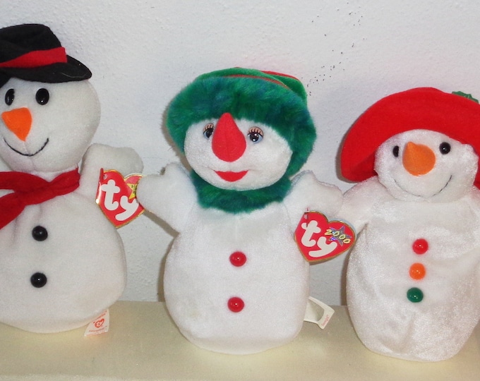 Ty Beanie Babies Snowman Beanies 19962012 Coolston Twigs Stockings