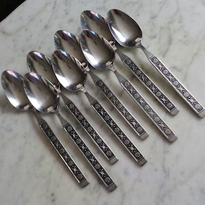 Ameris Present Stainless Korea 7 1/2 inch Set of 8 Table Soup Spoons