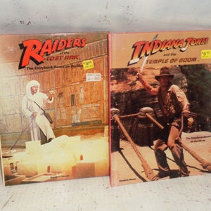 Indiana Jones and The Temple of Doom 1984 & Raiders of The Lost Ark 1981 Random House HC Books