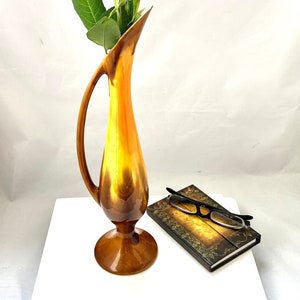 Gorgeous rare vintage Haeger 4044 vase, beautiful slim one bud tall vase, great condition, acquisition for mid century lover collector