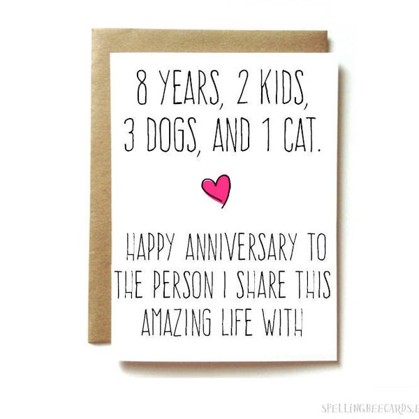 personalized  anniversary card - husband anniversary card- wife anniversary card - share this amazing life