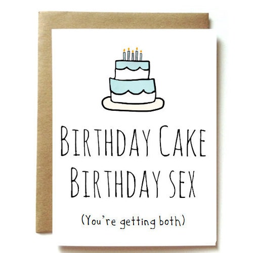 Birthday Sex Card Funny Sexy Birthday Card for Boyfriend