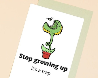 Stop Growing Up It's A Trap!, Birthday Card Making Set, 4 pack DIY Car –  Crop-A-Latte