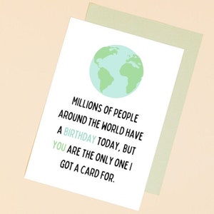 Birthday Card - Funny Birthday Card - Friend Birthday Card - Sarcastic - Friend Birthday Card - 19 Million People