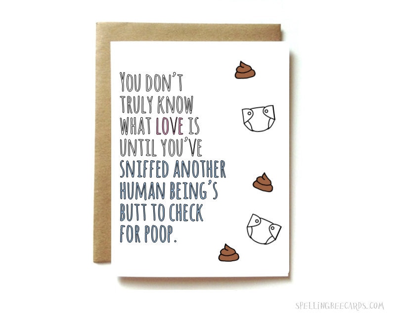 new baby congratulations card, funny baby card, card for new mom, car…
