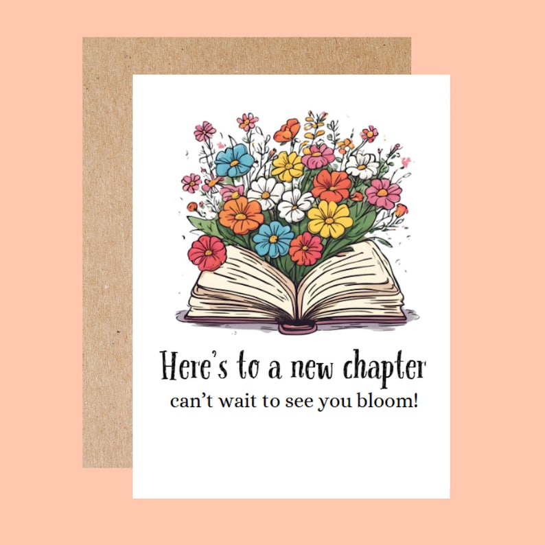 Congratulations, divorce or break up support, new job or graduation card. new situation, moral support and encouragement - new chapter bild 1