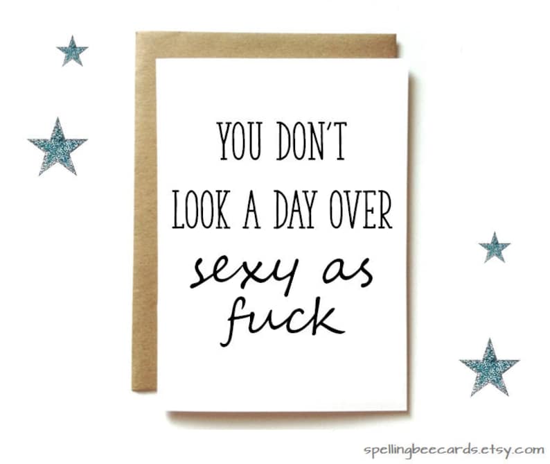 Dirty Birthday Card Gift for Him Wife or Husband Sexy | Etsy