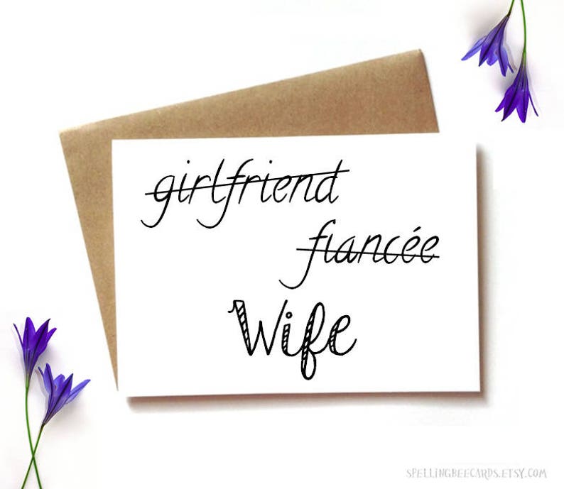 wedding card to wife, from groom to bride, wedding day card girlfriend, fiancee, wife image 1