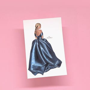 Cartes postales d'illustration de mode – Série d'illustrations intégrales 4 x 6 po.