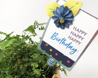 Cute Plant Poker | Happy Birthday | Special + Unique Gift Idea