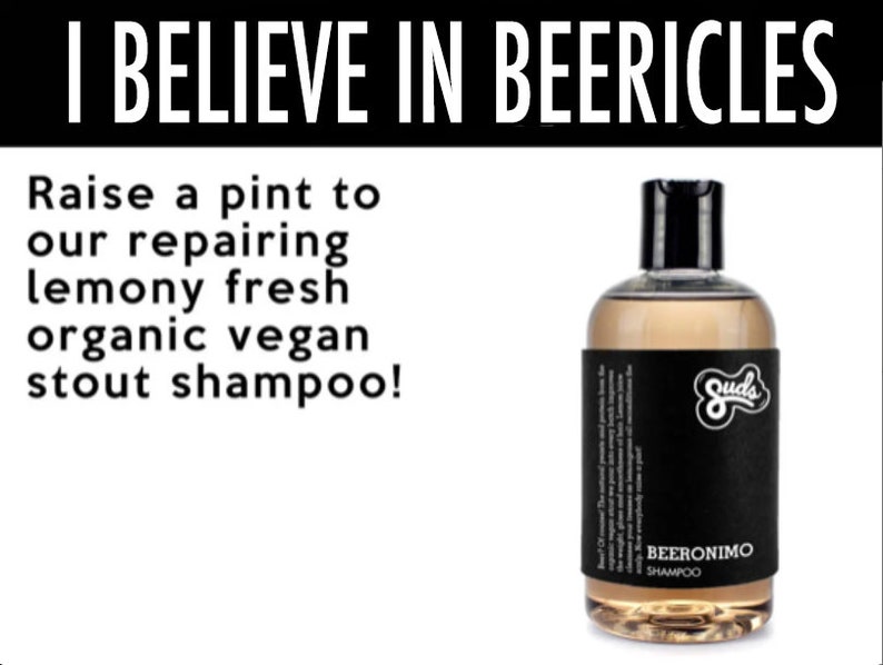 I Believe In Beericles Shampoo. Science-Led Ingredient-Driven Organic Sustainable Plant-Based Hair Skincare image 1
