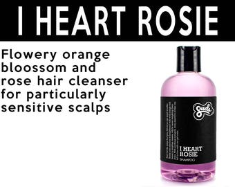 I Heart Rosie Shampoo. Fair Trade Organic Vegan Cruelty-Free Cosmetics. 5% of Proceeds Proudly Go To Grassroots Charities