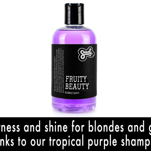Fruity Beauty Shampoo. Science-Led Ingredient-Driven Organic Sustainable Plant-Based Hair + Skincare