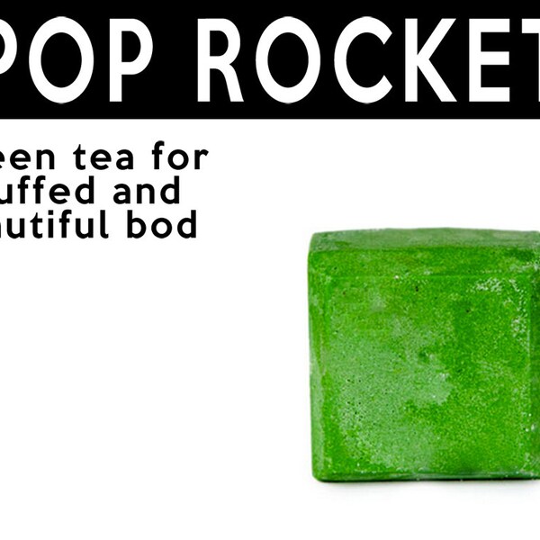 Pop Rocket Shower Scrub. Fair Trade Organic Vegan Cruelty-Free Cosmetics. 5% of Proceeds Proudly Go To Grassroots Charities