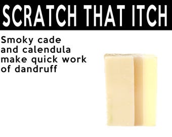 Scratch That Itch Solid Shampoo. Fair Trade Organic Vegan Cruelty-Free Cosmetics. 5% of Proceeds Proudly Go To Grassroots Charities