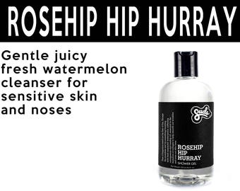 Rosehip Hip Hurray Shower Gel. Fair Trade Organic Vegan Cruelty-Free Cosmetics. 5% of Proceeds Proudly Go To Grassroots Charities