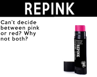 Pink About It Lip Tint. Fair Trade Organic Vegan Cruelty-Free Cosmetics. 5% of Proceeds Proudly Go To Grassroots Charities