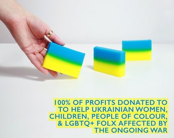 Fill Your Pocket Soap. 100% of Profits Donated to Ukrainian Aid. Organic Vegan Fair Trade + Cruelty-Free