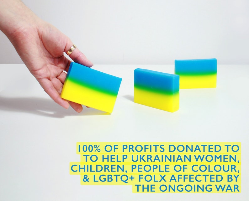 Fill Your Pocket Soap. 100% of Profits Donated to Ukrainian Aid. Organic Vegan Fair Trade Cruelty-Free image 1