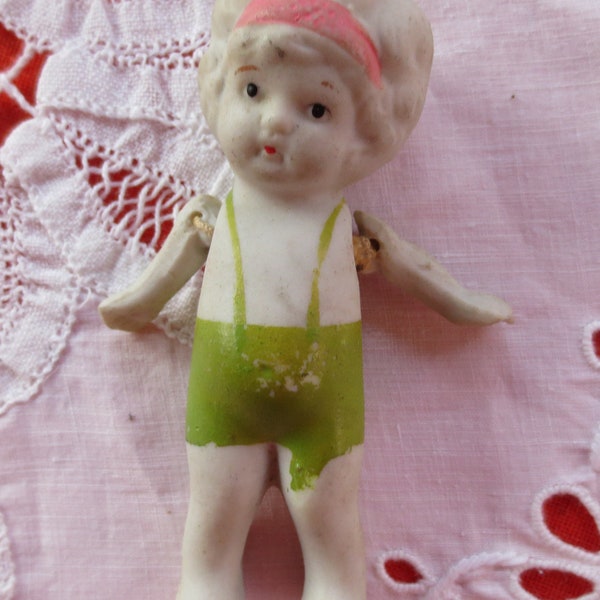 Vintage bisque Frozen Charlotte doll