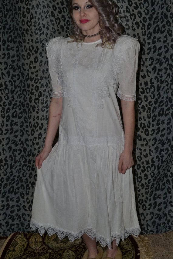90's Gunne Sax Lace ETHEREAL Gown Angel Dress 9 M… - image 2