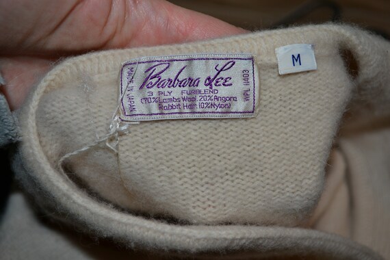 NWT 1950's Barbara Lee Angora Wool Blend M Knit S… - image 9