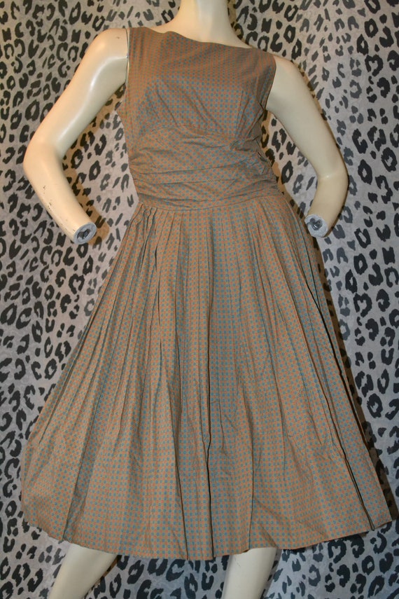 1940's Betty Barclay Mad Men 2 Piece Tank Dress S… - image 2