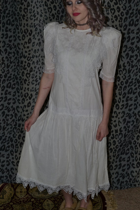 90's Gunne Sax Lace ETHEREAL Gown Angel Dress 9 M… - image 4