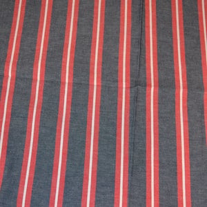 70 's stof Chambray denim restant ambachtelijke Amerikaanse streep rood wit blauw 2,33 werven x 37 "Pintst Candy pepermunt Jean 04 juli patriottische