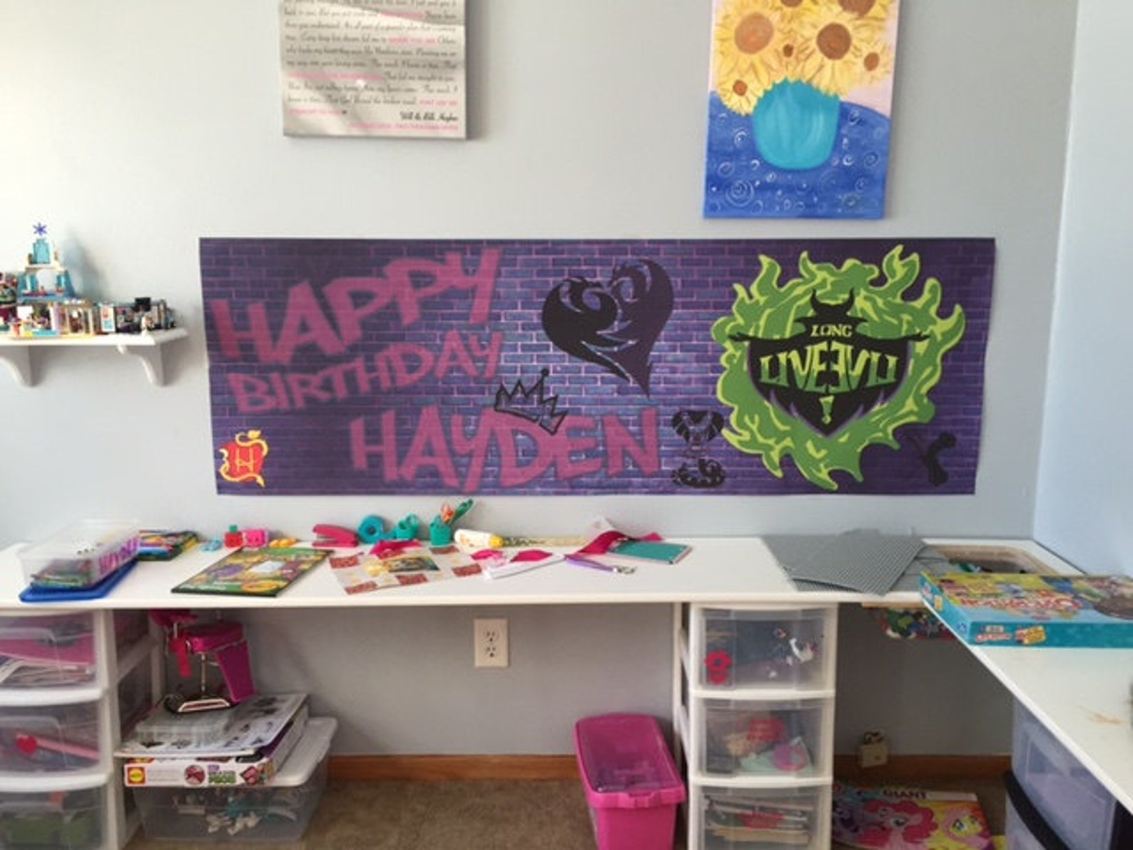 Descendants Birthday Banner | Etsy