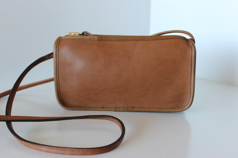 small tan coach purse