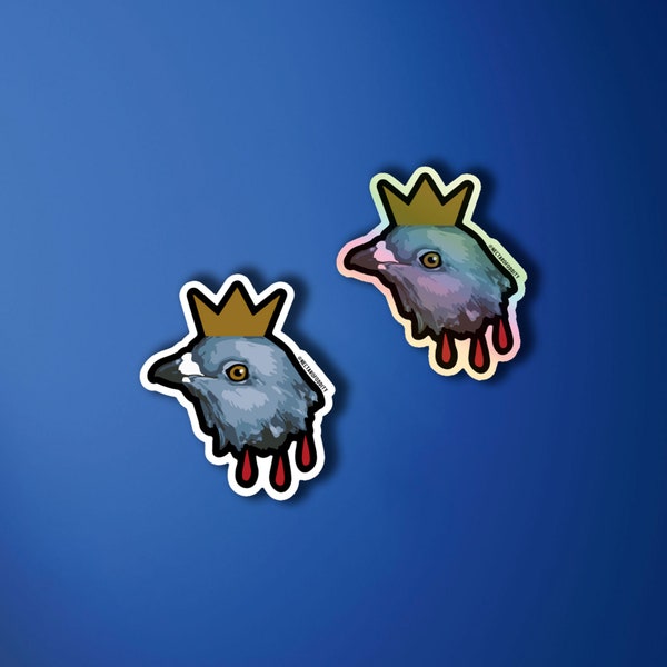 Hereditary Pigeon King Paimon Inspired Sticker