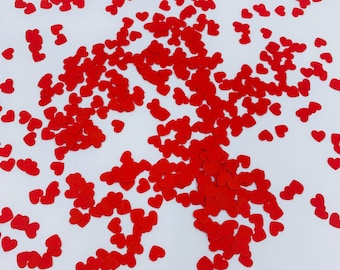 100 Mini Small Upcycled Map Heart shape Confetti Table Confetti Wedding 