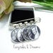Boutonniere Photo Charm personalized with your 25MM photo - Groom memory photo pin, Grooms Memorial Charm for Groom, Bride Bouquet Charm