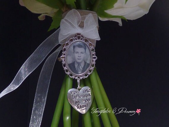 Your Always In My Heart Charm personalised with your own photo - Brid…
