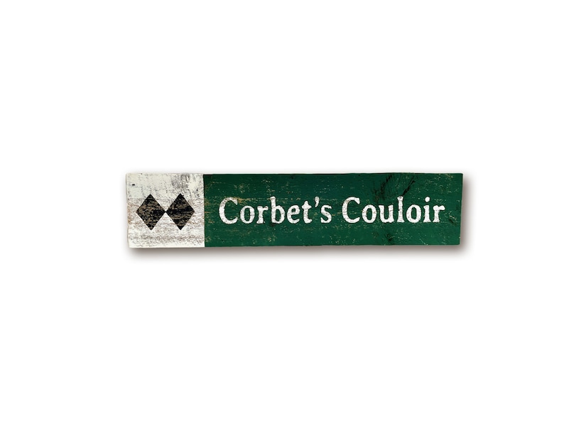 Corbet's Couloir, Corbets Couloir, Jackson Hole, Jackson Hole Art, Ski Run Sign, Jackson Hole WY Art, Jackson Wyoming, Barnwood Sign image 3