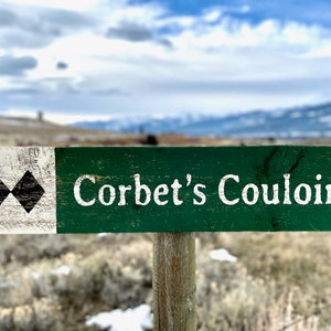 Corbet's Couloir, Corbets Couloir, Jackson Hole, Jackson Hole Art, Ski Run Sign, Jackson Hole WY Art, Jackson Wyoming, Barnwood Sign image 7