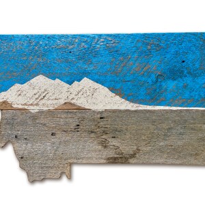 Montana Art, Get Lost, Get Lost Sticker, Reclaimed Wood Sign, Montana Map, Glacier Country, Barnwood, Wood Art, Montana Rustic Art, Barnwood image 1