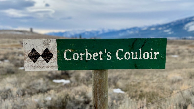 Corbet's Couloir, Corbets Couloir, Jackson Hole, Jackson Hole Art, Ski Run Sign, Jackson Hole WY Art, Jackson Wyoming, Barnwood Sign image 4