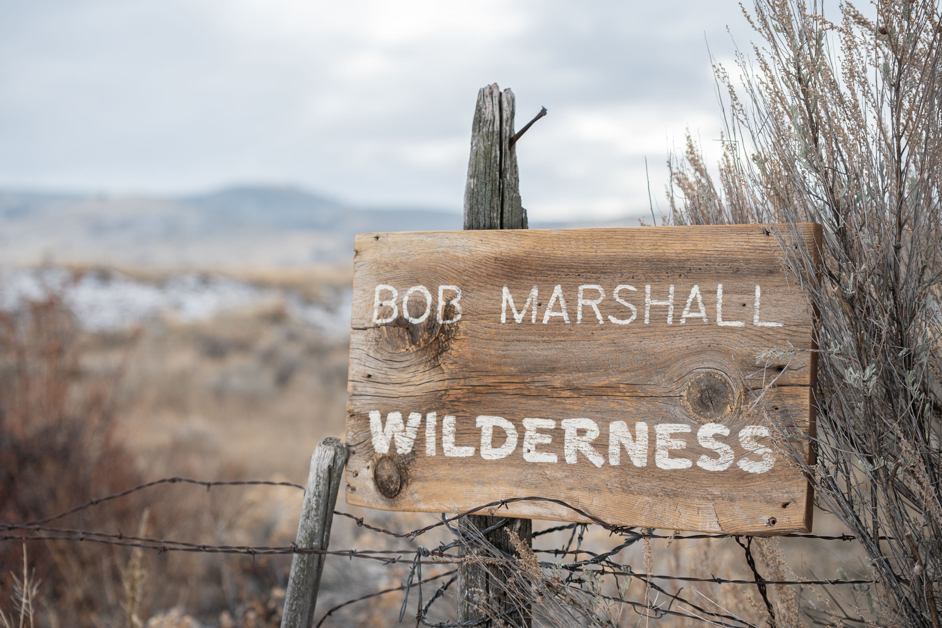 Bob Marshall Wilderness Sign on Montana Barnwood Etsy