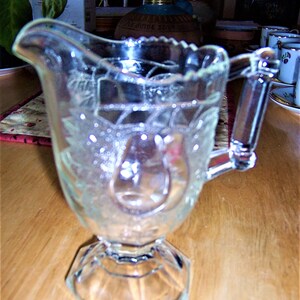 Vintage Jeanette Clear Glass Creamer Baltimore