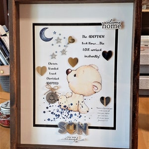 My Welcome Home Son Adoption Shadowbox