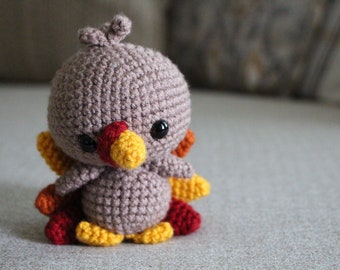Crochet Turkey Stuffie: Thanksgiving Decor, Stuffed Animal